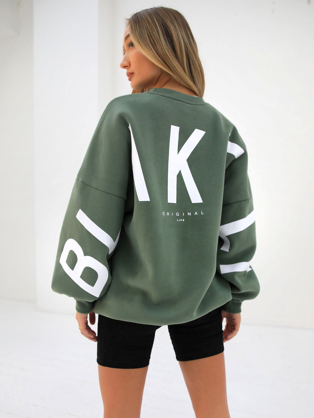 Blakely Isabel Oversized Jumper Zielone | 589324-WPO