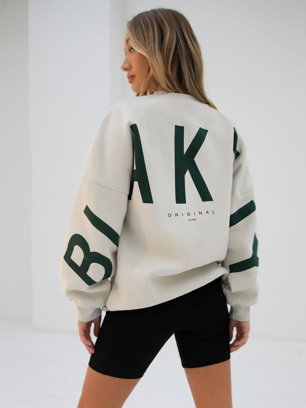 Blakely Isabel Oversized Jumper Zielone | 249867-MOR