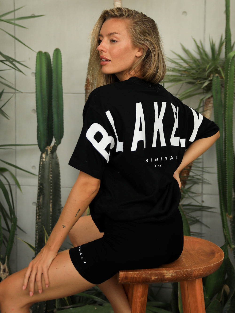 Blakely Isabel Oversized T-Shirt Czarne | 837560-UGB