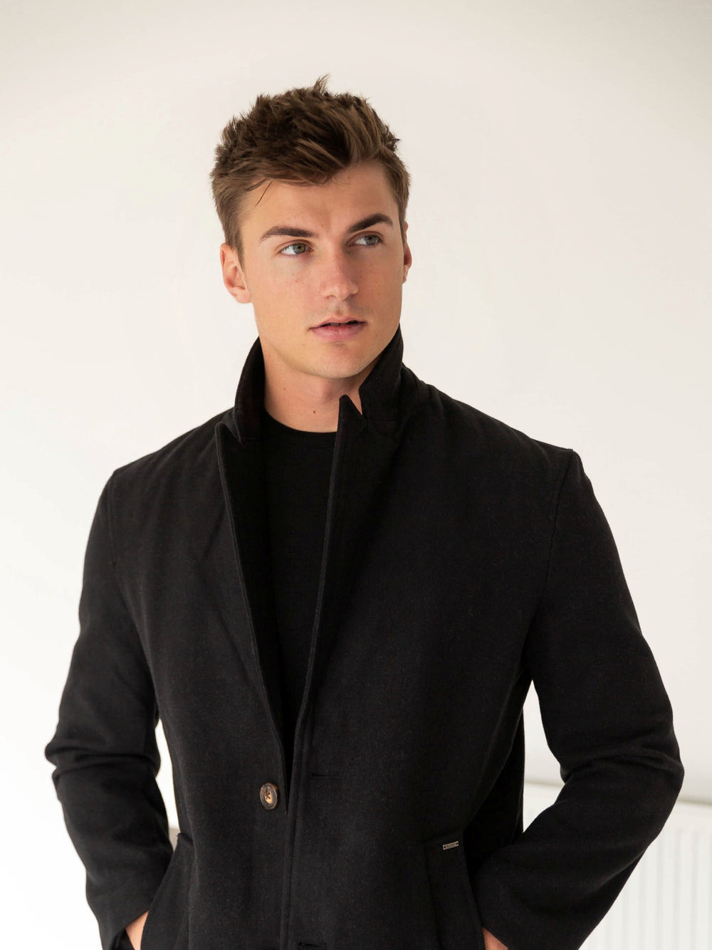 Blakely Knightsbridge Tailored Coat Czarne | 426931-CPW