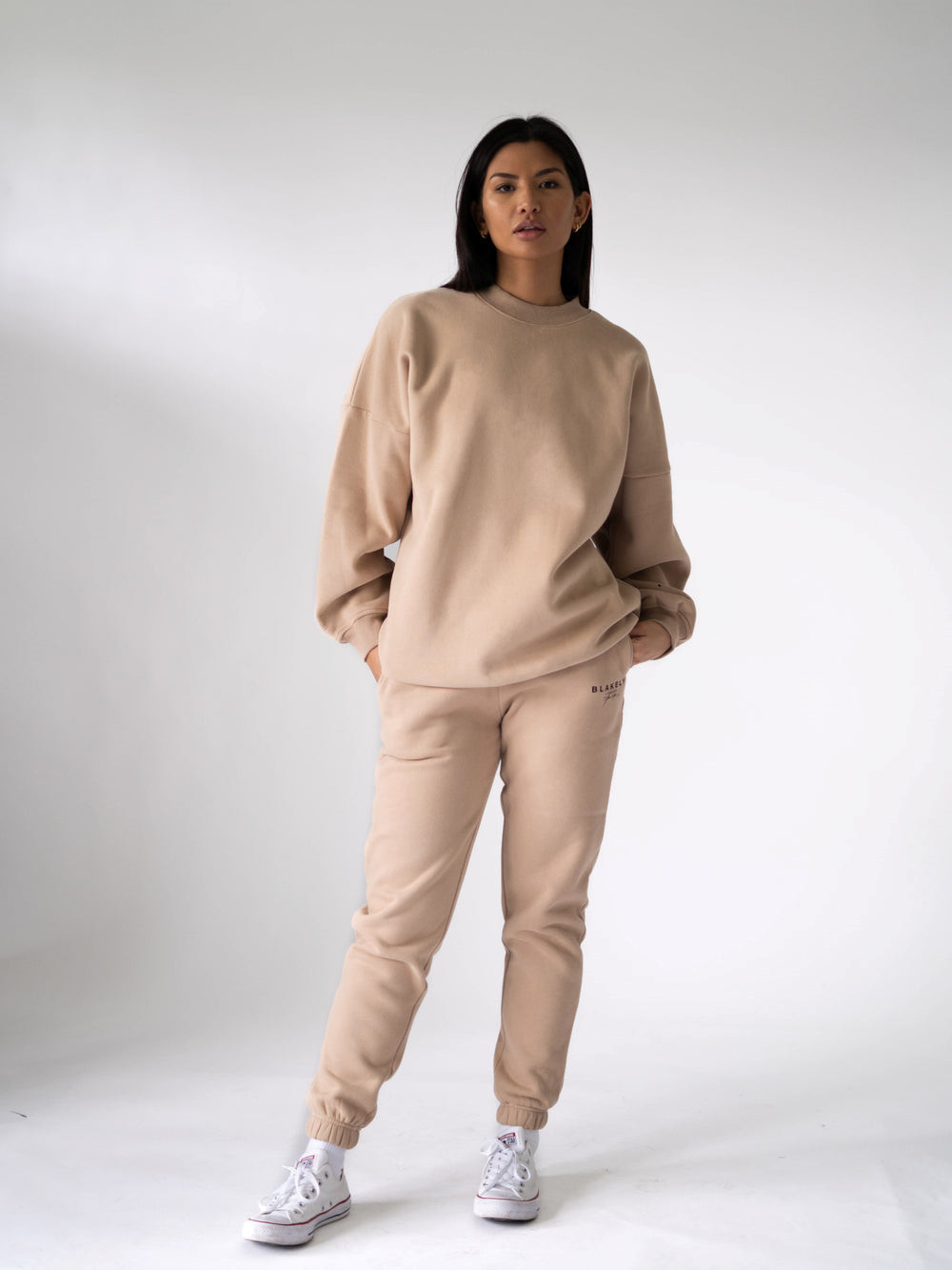 Blakely LDN Womens Oversized Jumper Tan | 714693-GNI