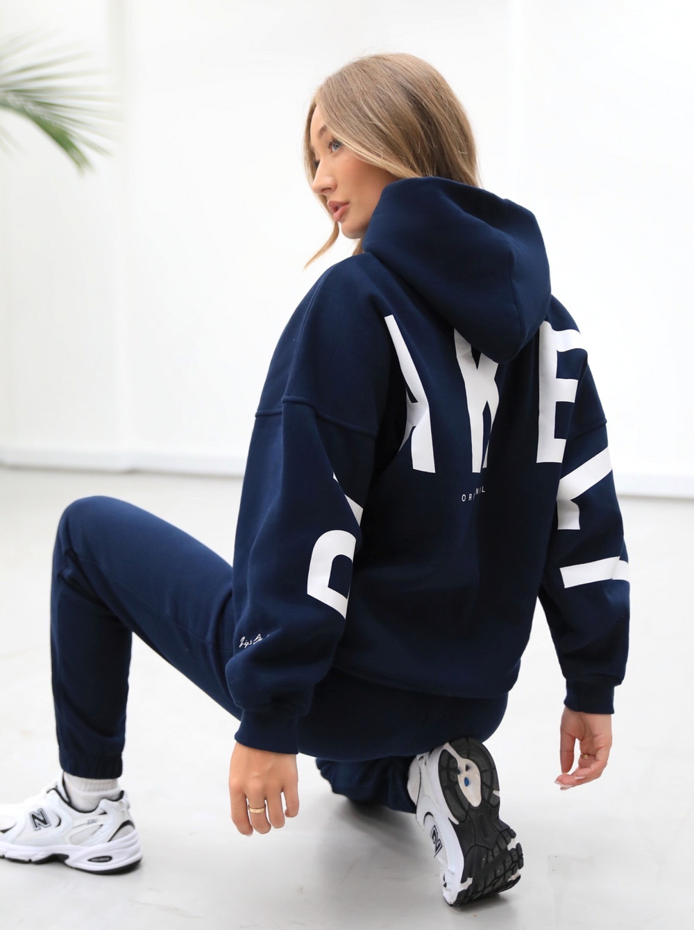 Blakely Life & Style Isabel Oversized Hoodie Granatowe Niebieskie | 120634-NQH