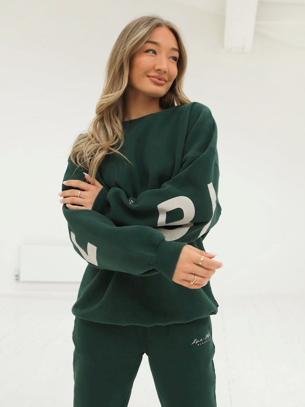 Blakely Life & Style Isabel Oversized Jumper Zielone | 961425-NQX