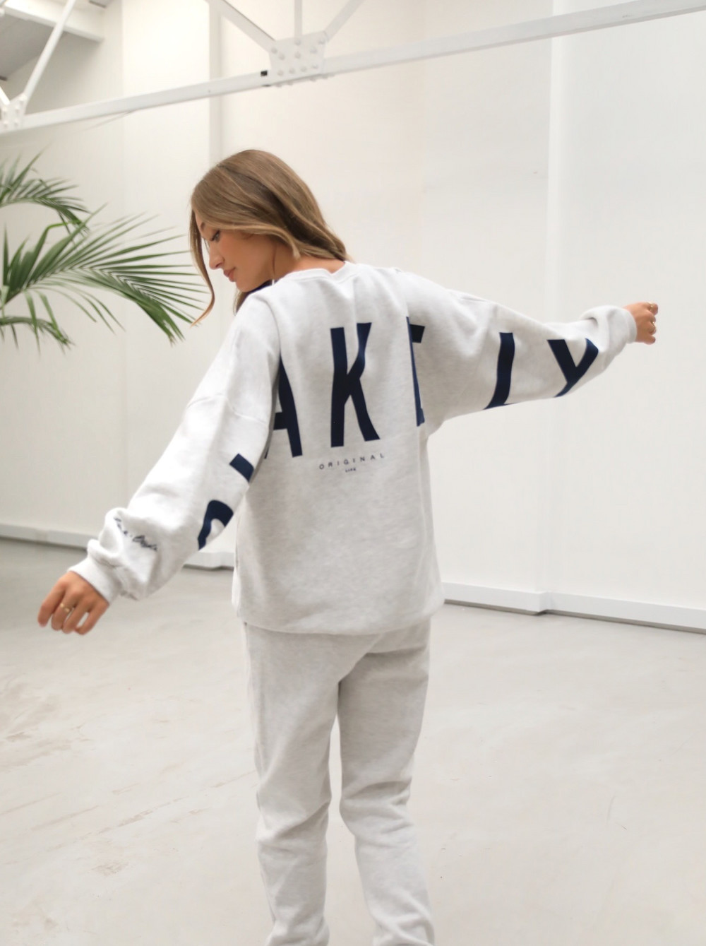 Blakely Life & Style Isabel Oversized Jumper Białe | 254780-XGE