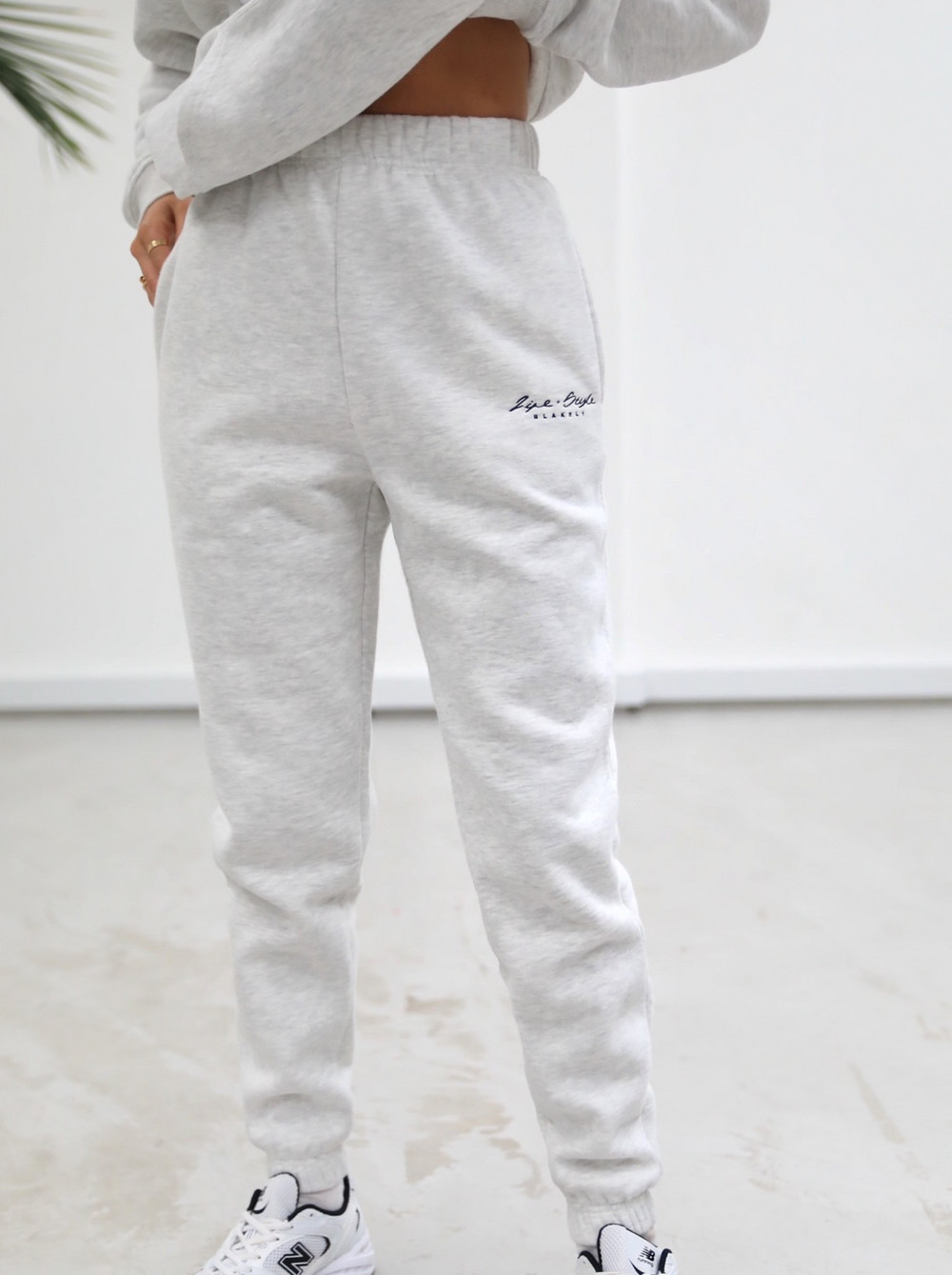 Blakely Life & Style Loose Fitting Sweatpants Białe | 690312-XFA