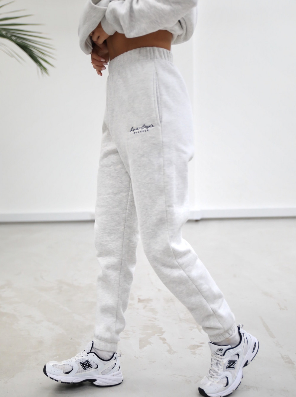 Blakely Life & Style Loose Fitting Sweatpants Białe | 690312-XFA