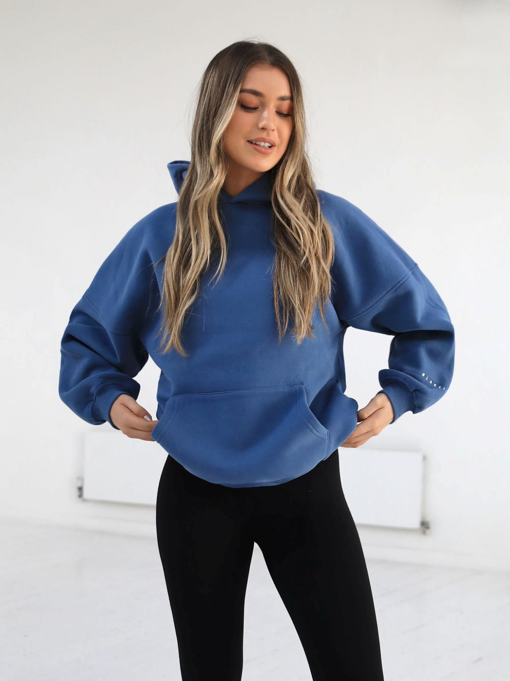 Blakely Members Isabel Oversized Hoodie Niebieskie | 284563-UKW