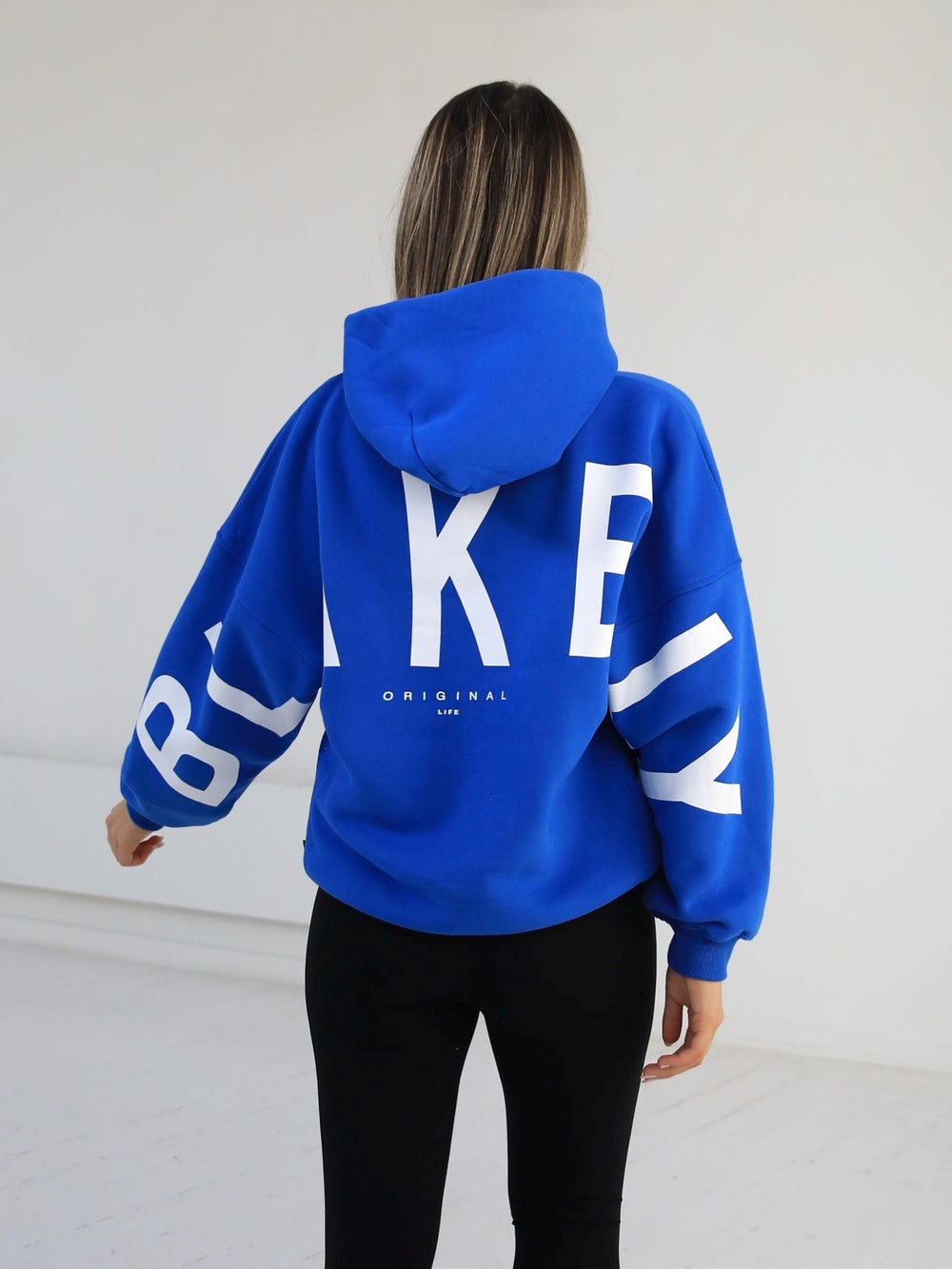 Blakely Members Isabel Oversized Hoodie Niebieskie | 019674-IMC