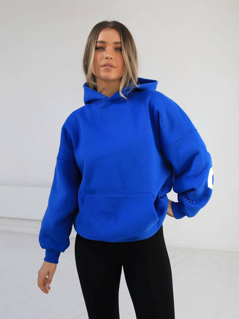 Blakely Members Isabel Oversized Hoodie Niebieskie | 506741-UQZ