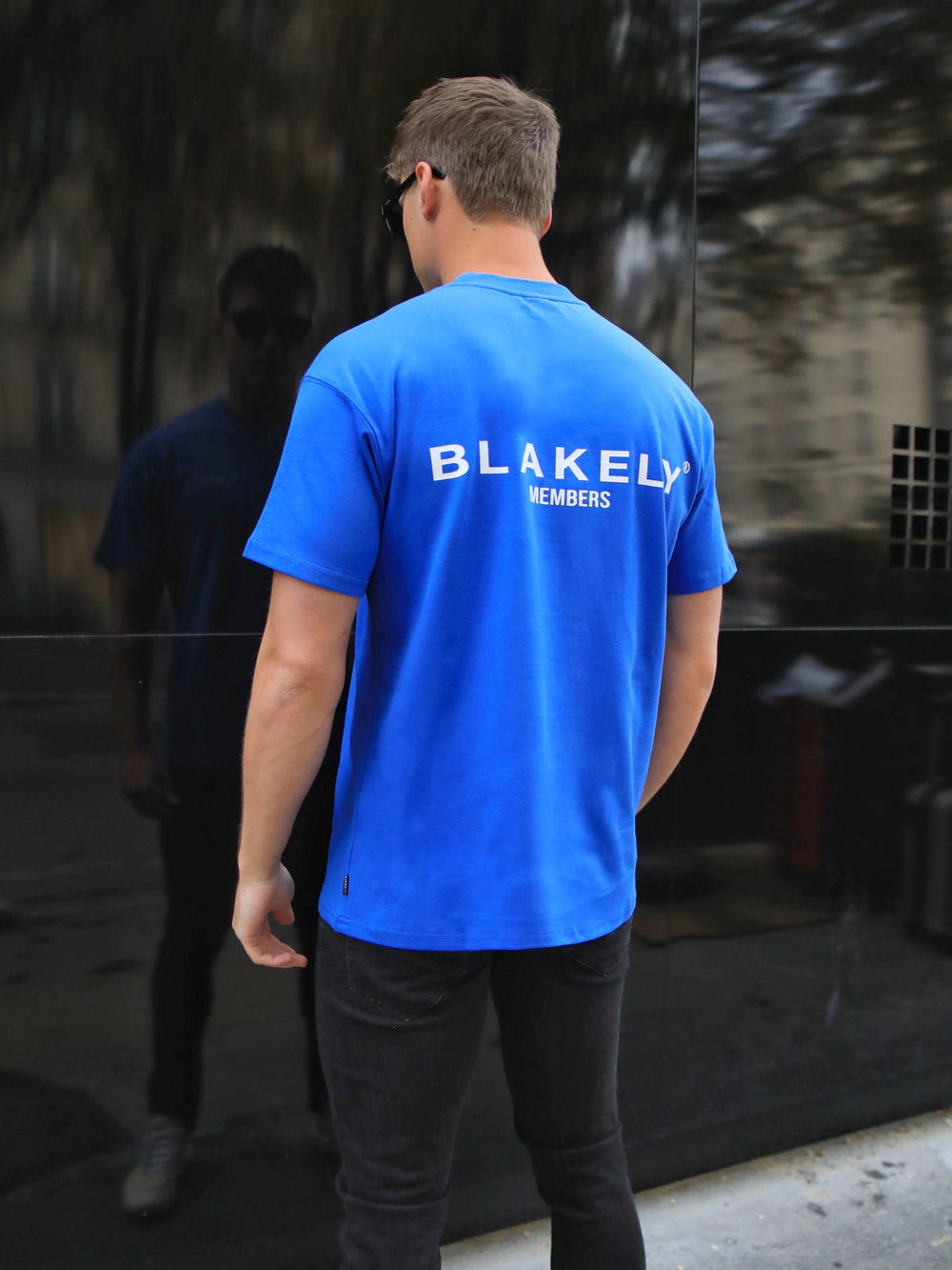 Blakely Members Relaxed T-Shirt Niebieskie | 875620-TRY