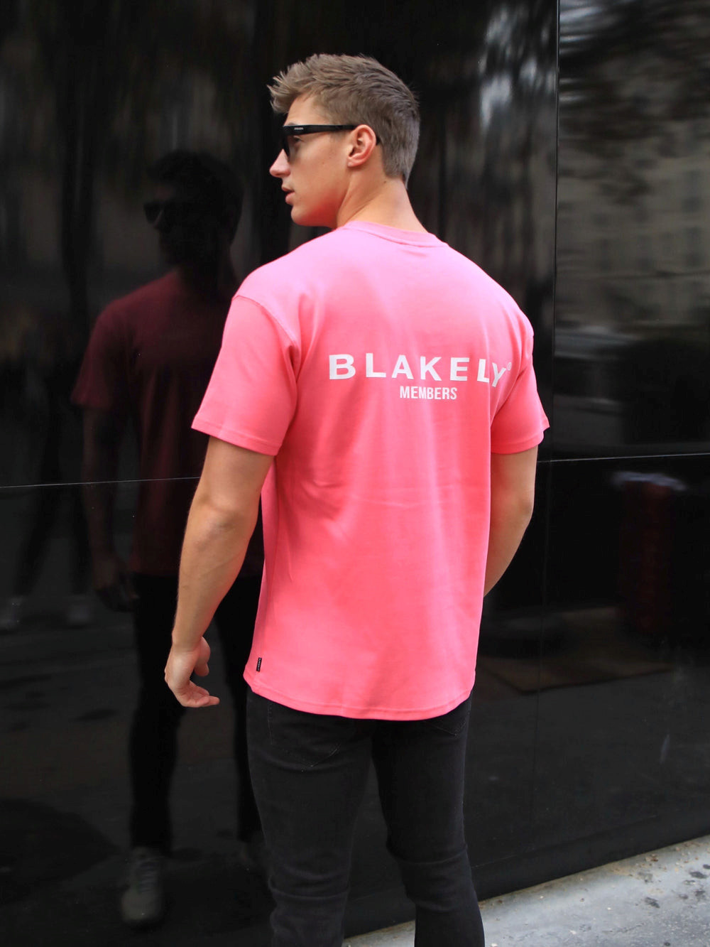 Blakely Members Relaxed T-Shirt Różowe | 157392-JVO