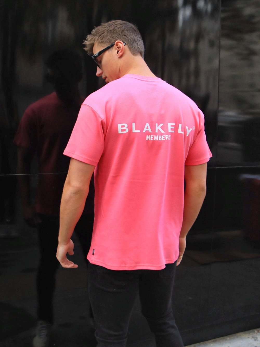 Blakely Members Relaxed T-Shirt Różowe | 157392-JVO