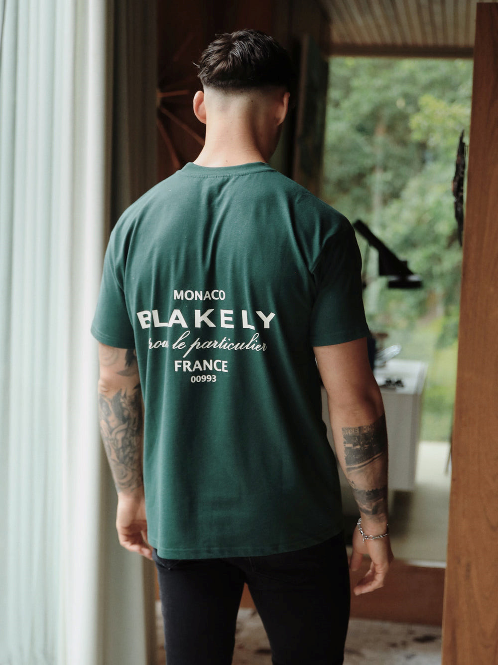 Blakely Monaco Relaxed T-Shirt Ciemny Zielone | 495628-ZKX