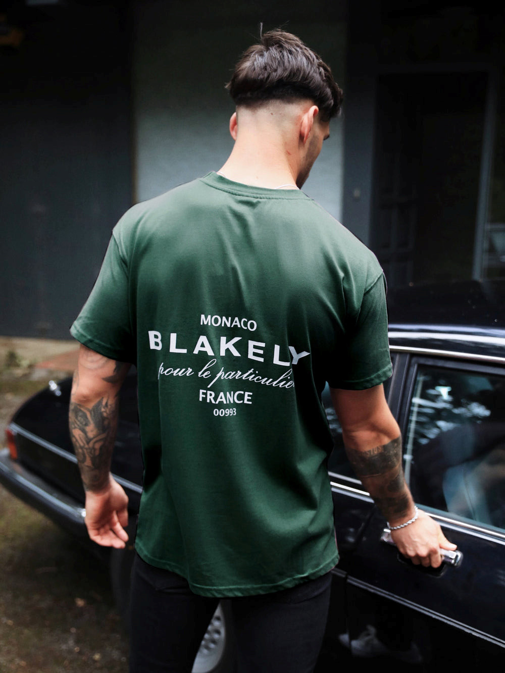 Blakely Monaco Relaxed T-Shirt Ciemny Zielone | 495628-ZKX