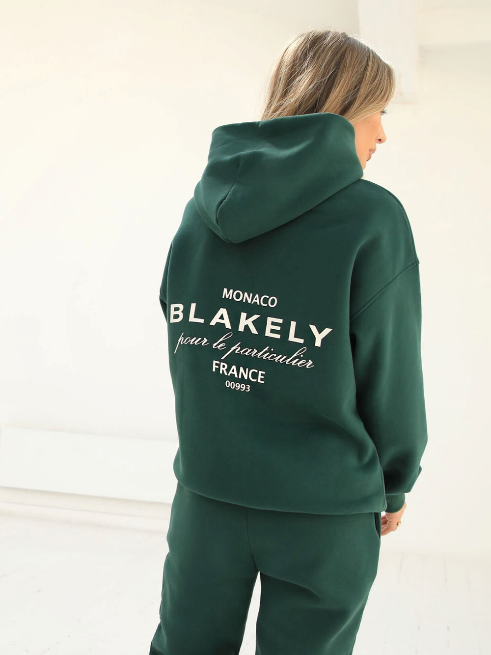 Blakely Monaco Women's Relaxed Hoodie Ciemny Zielone | 201763-MYT