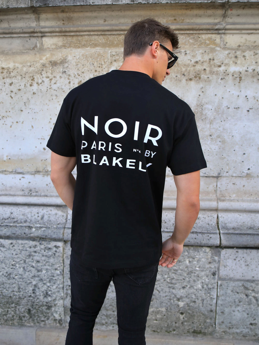 Blakely Noir Relaxed T-Shirt Czarne | 607819-EQK