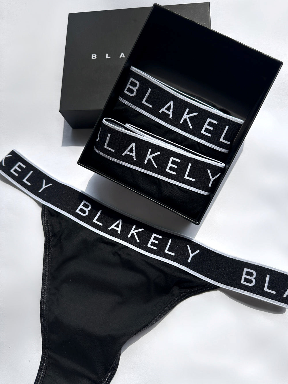 Blakely Phoebe Thong 3 Pack Czarne | 609172-CMV