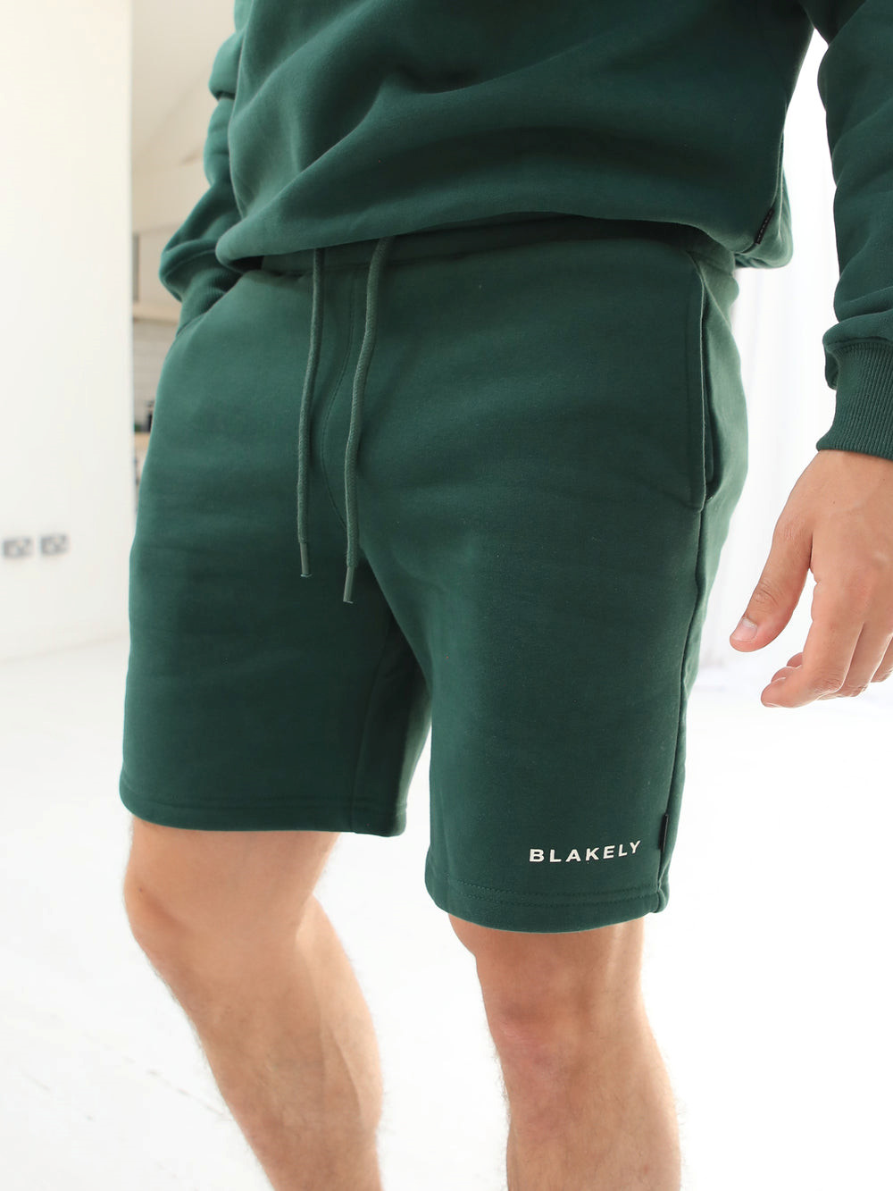 Blakely Riviera Initial Jogger Shorts Ciemny Zielone | 546320-KRP