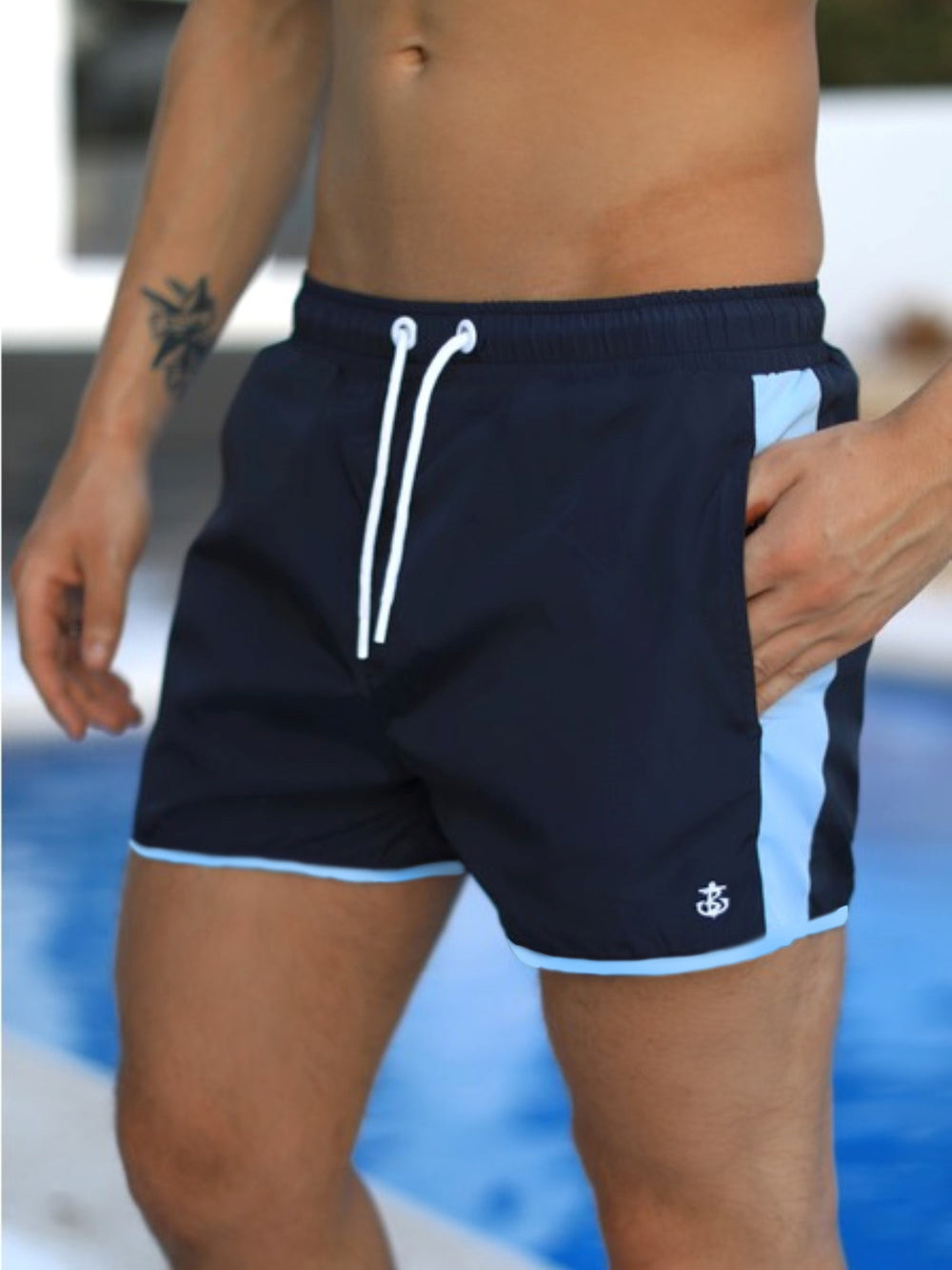 Blakely Senio Swim Shorts Niebieskie | 260718-IAK