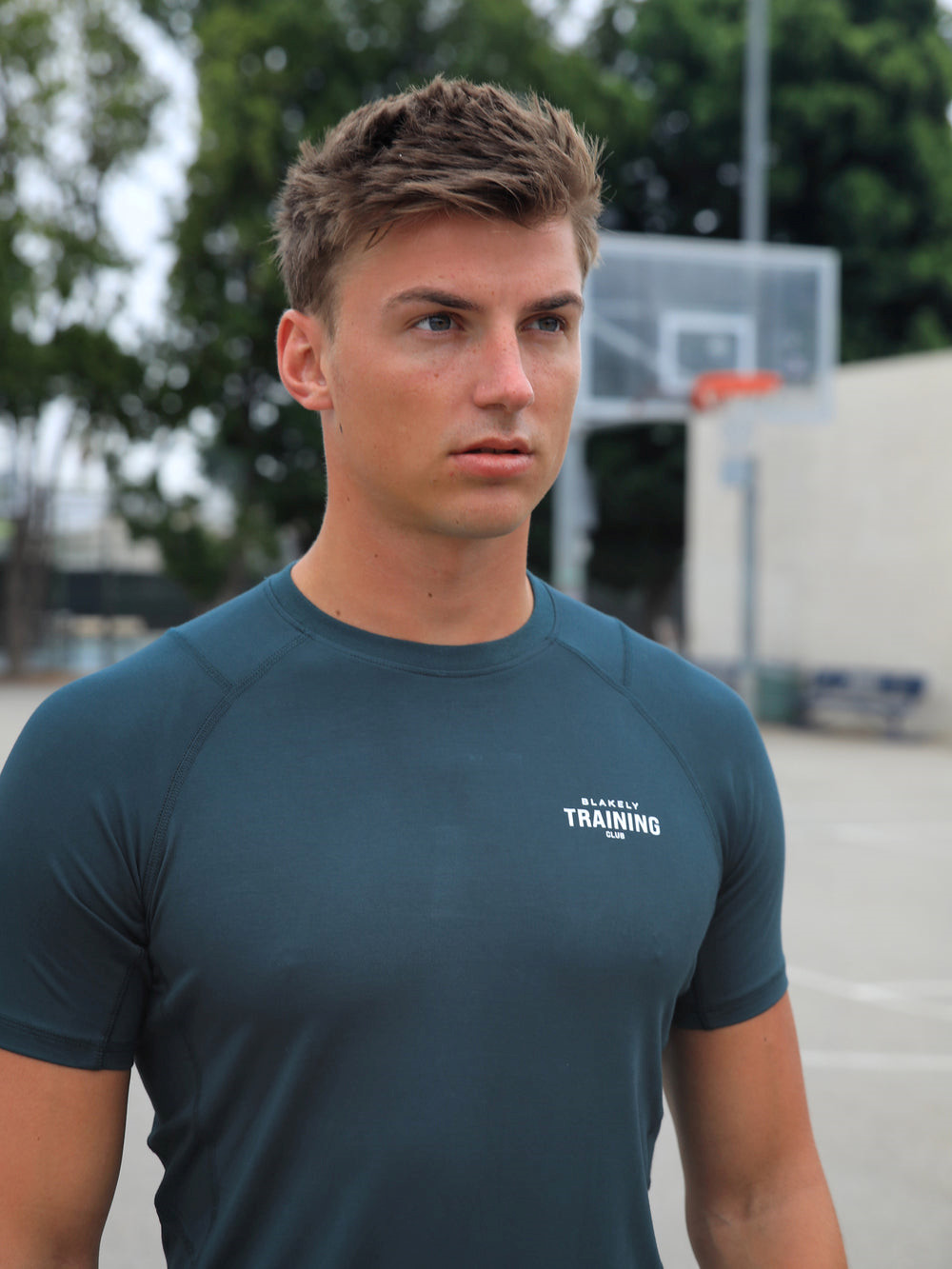 Blakely Slim Training T-Shirt Zielone | 754923-XUT