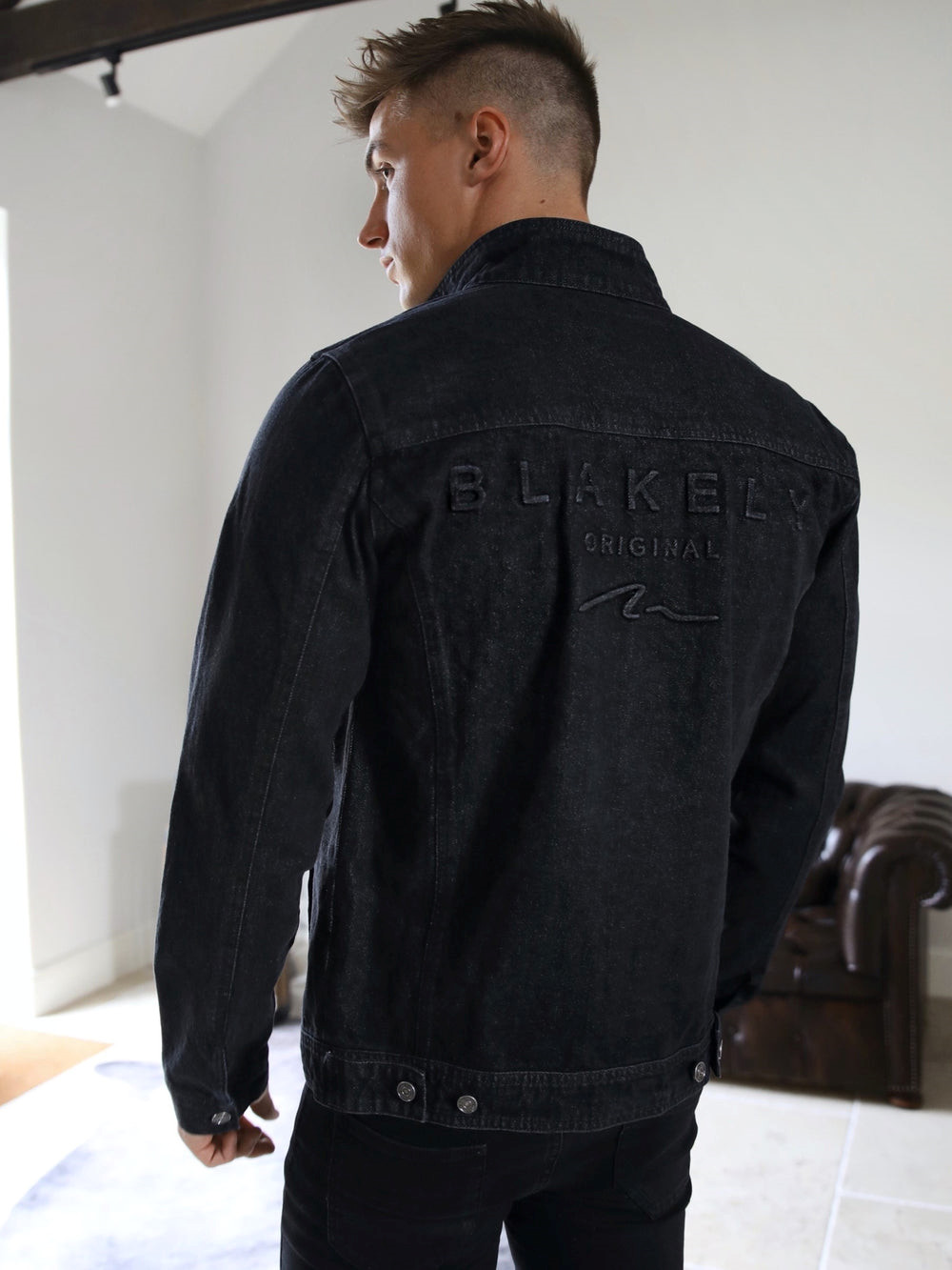 Blakely Soho Denim Jacket Czarne | 273490-DMO