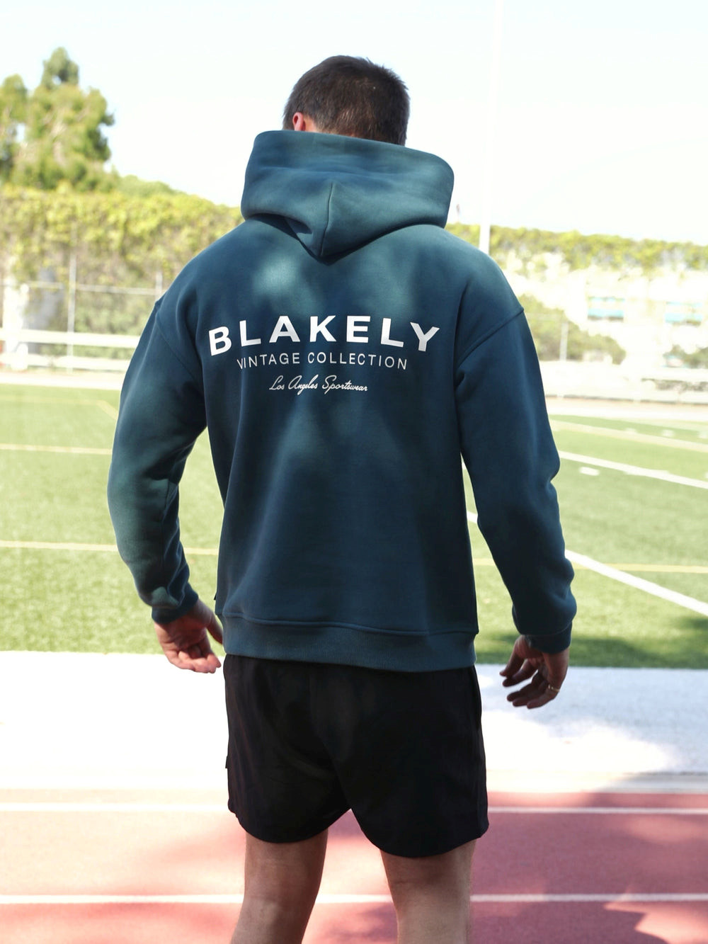 Blakely Sports Club Relaxed Hoodie Zielone | 354801-STB