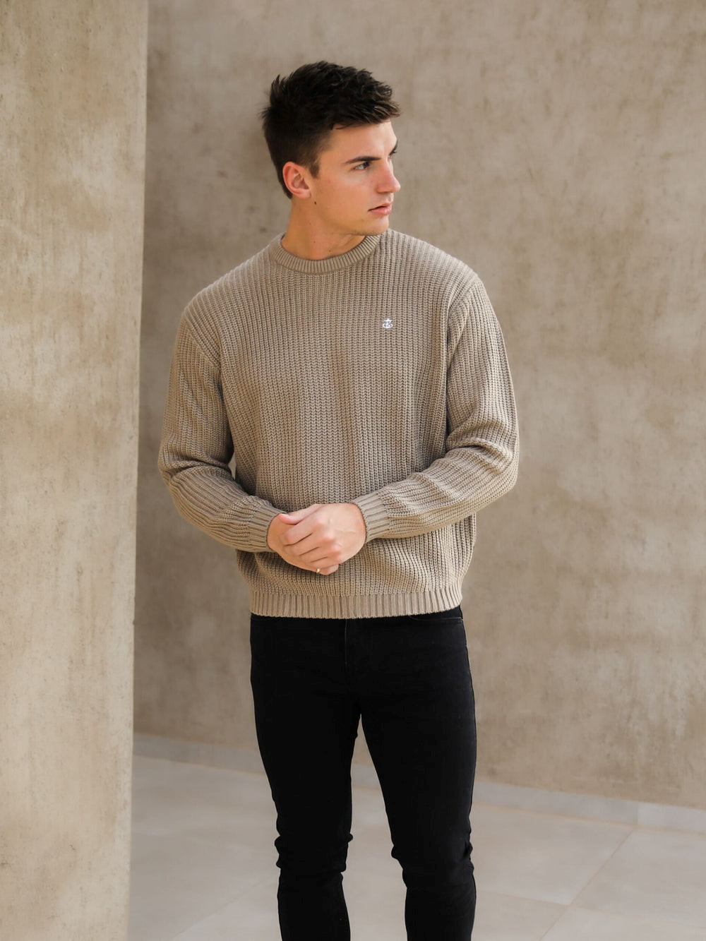 Blakely Stanton Knit Jumper Ciemny | 256147-XOY