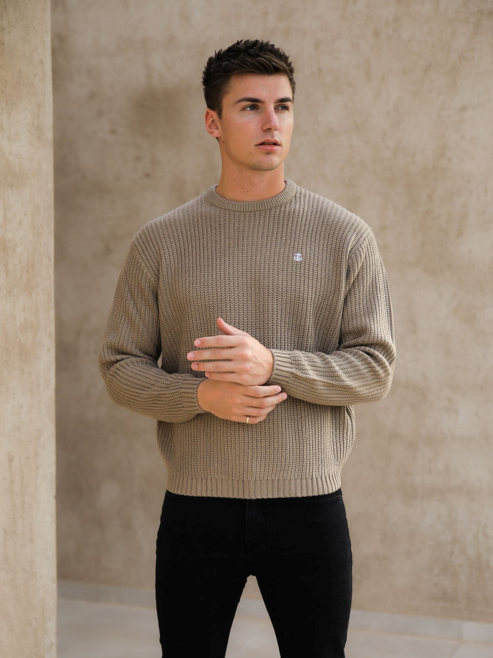 Blakely Stanton Knit Jumper Ciemny | 256147-XOY