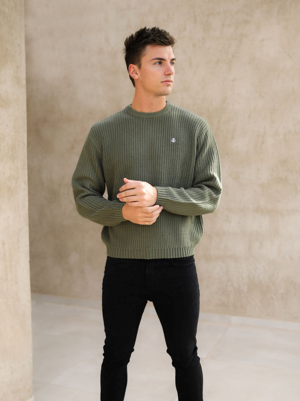 Blakely Stanton Knit Jumper Zielone | 275039-BCP