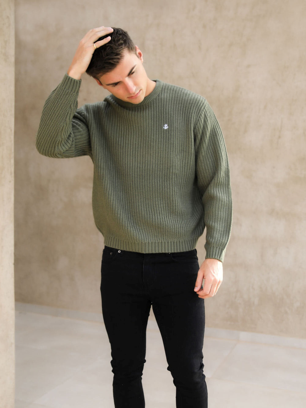 Blakely Stanton Knit Jumper Zielone | 275039-BCP