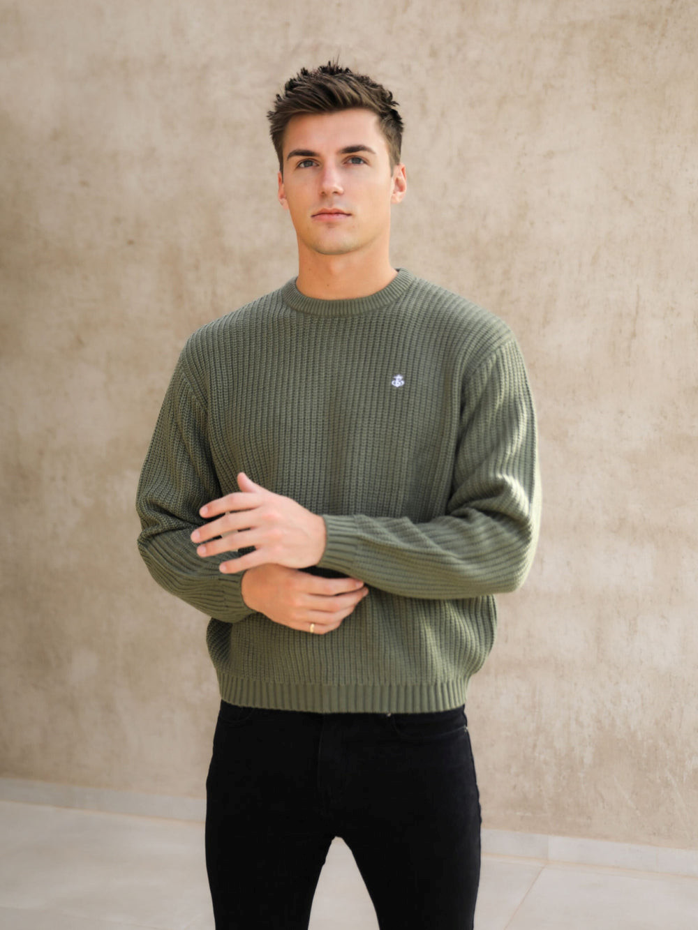 Blakely Stanton Knit Jumper Zielone | 275039-BCP