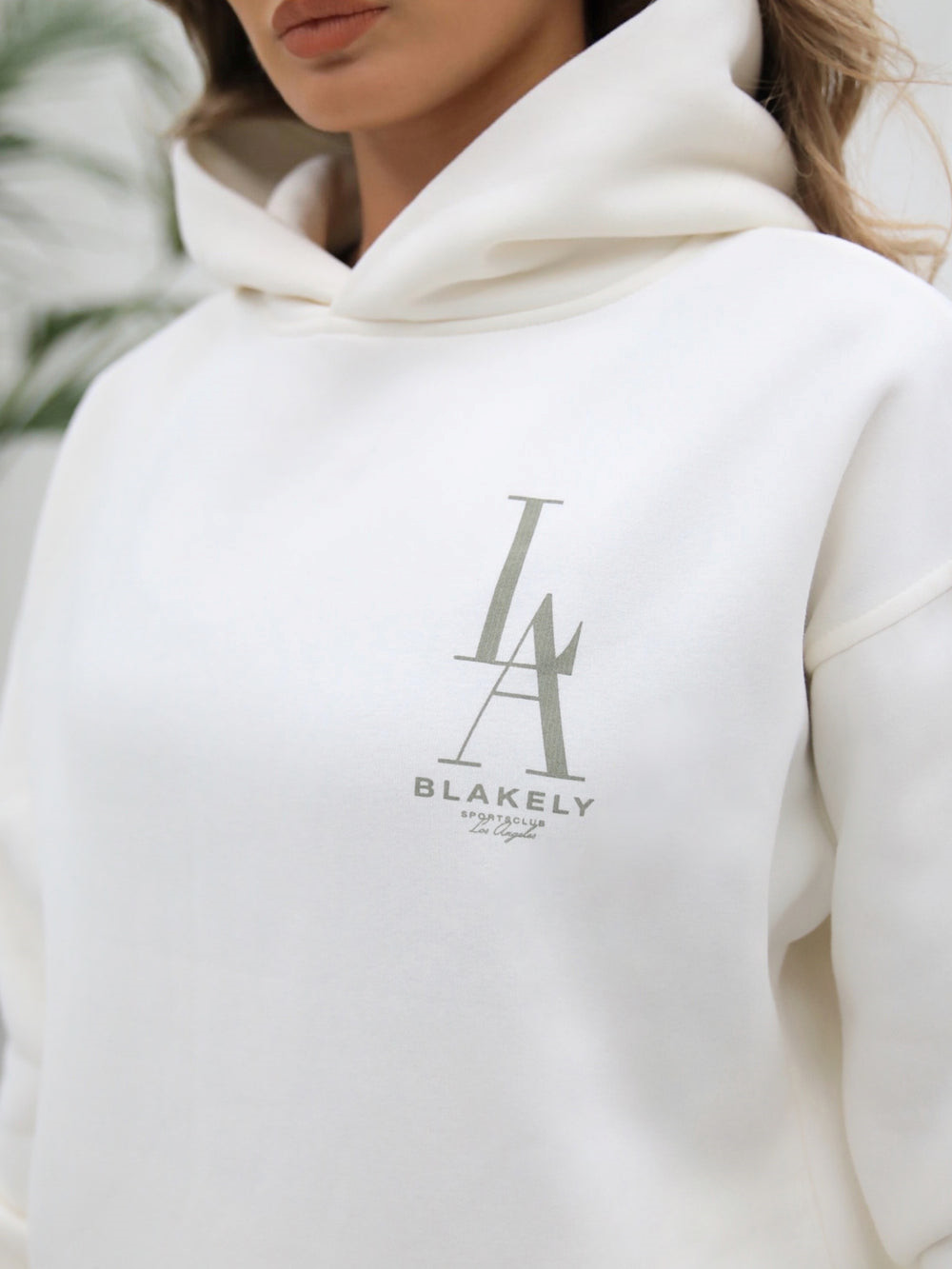 Blakely Studio Relaxed Hoodie Ivory | 063152-XSB