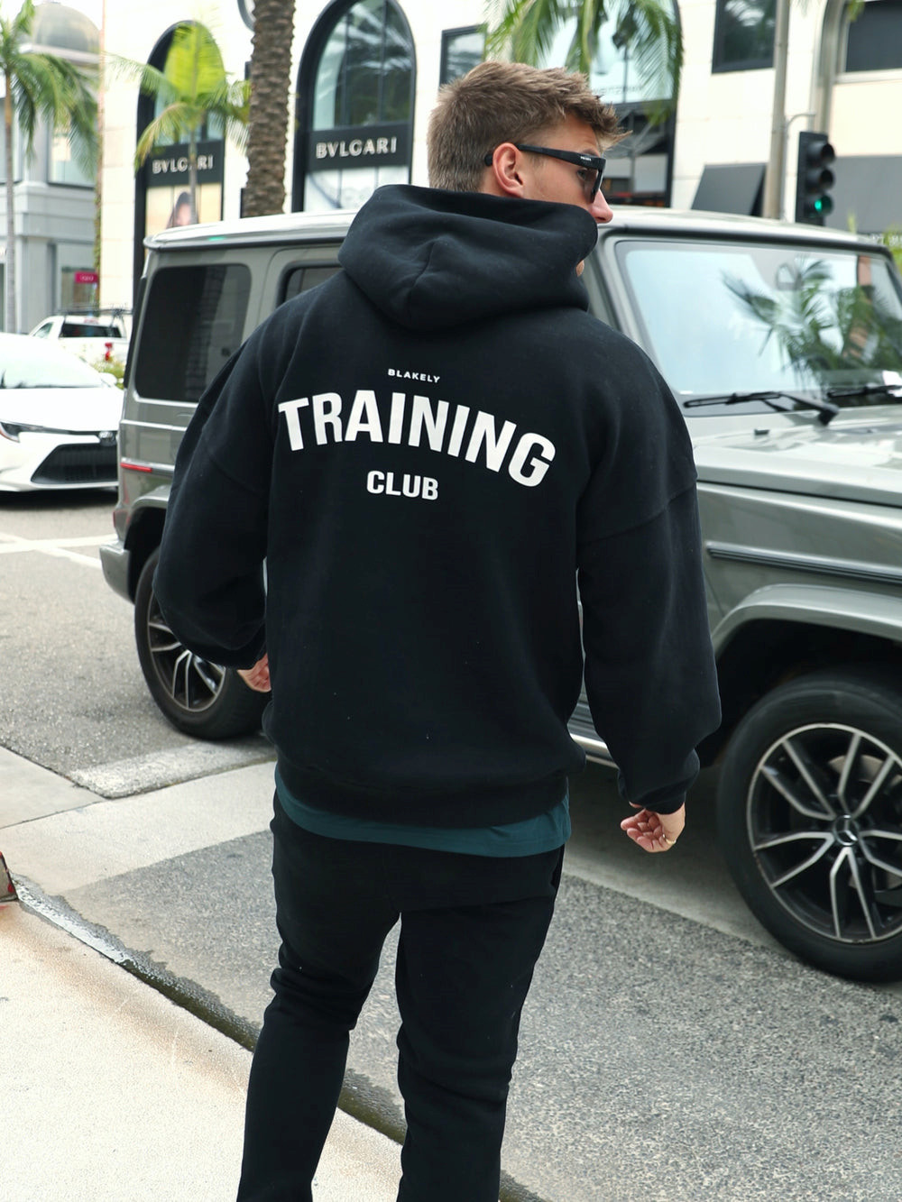 Blakely Training Club Hoodie Czarne | 536784-FAM