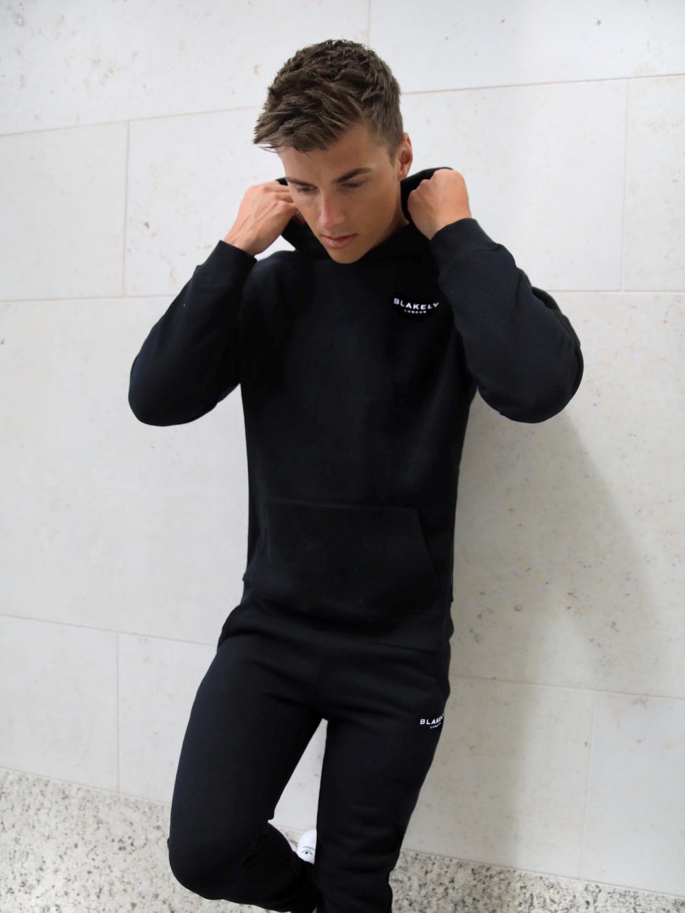 Blakely Universal Relaxed Hoodie Czarne | 298041-WOY