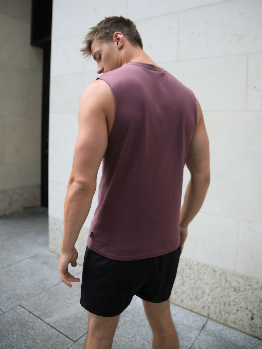 Blakely Universal Sleeveless Tee Bordowe | 215346-IZF