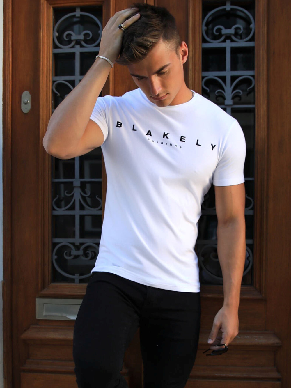 Blakely Whitestone T-Shirt Białe | 059674-JXC