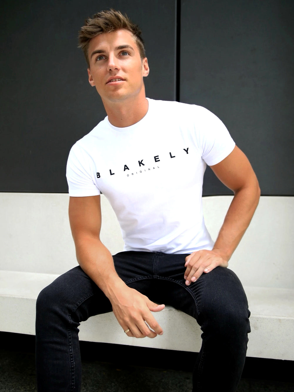 Blakely Whitestone T-Shirt Białe | 059674-JXC