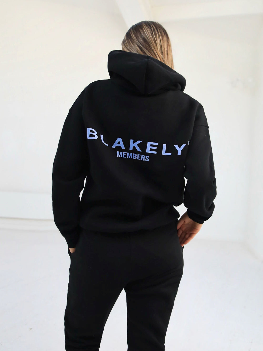 Blakely Women\'s Members Relaxed Hoodie Czarne Niebieskie | 634120-JZG