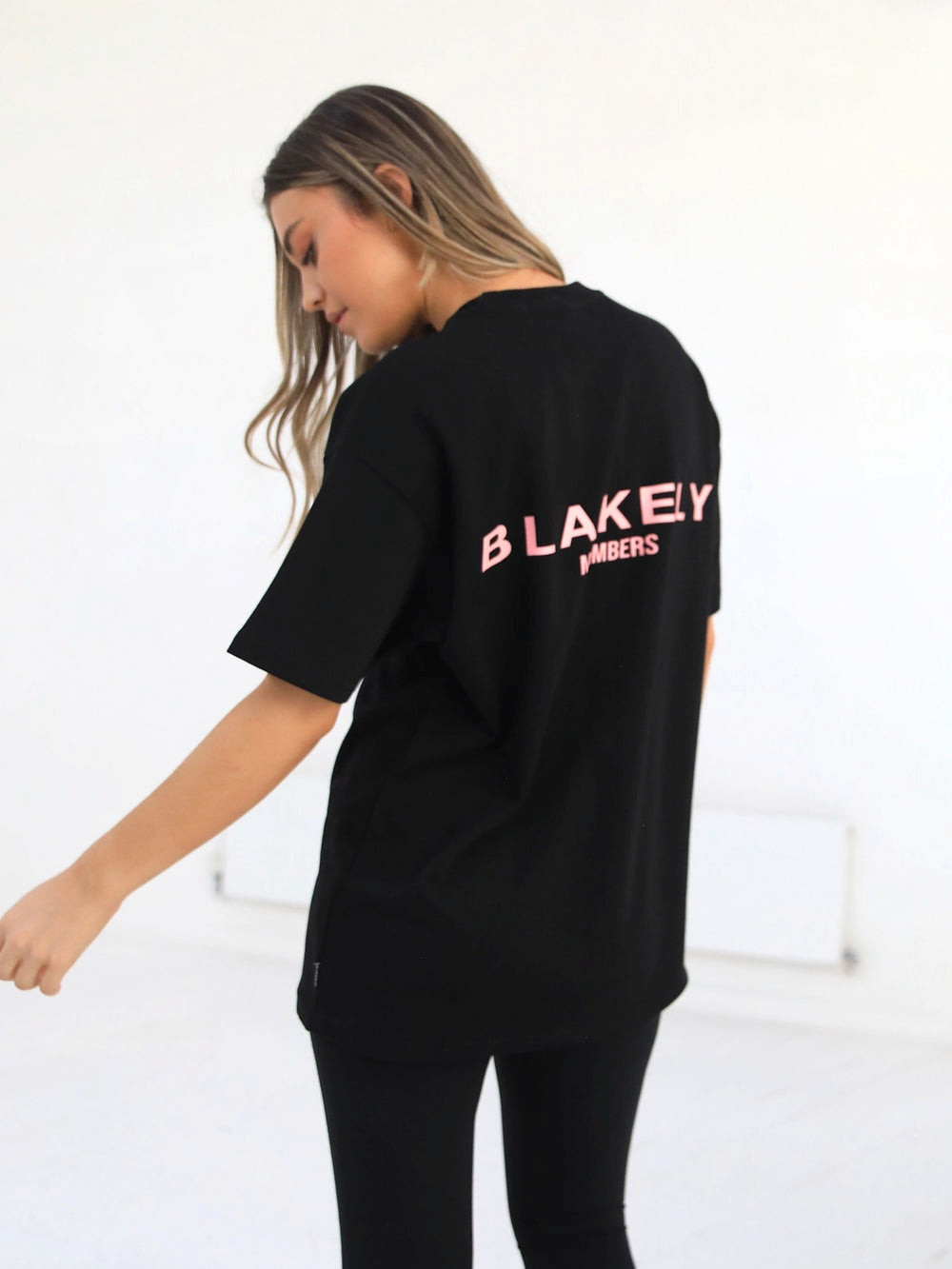 Blakely Womens Members Relaxed T-Shirt Czarne Różowe | 467982-OQL