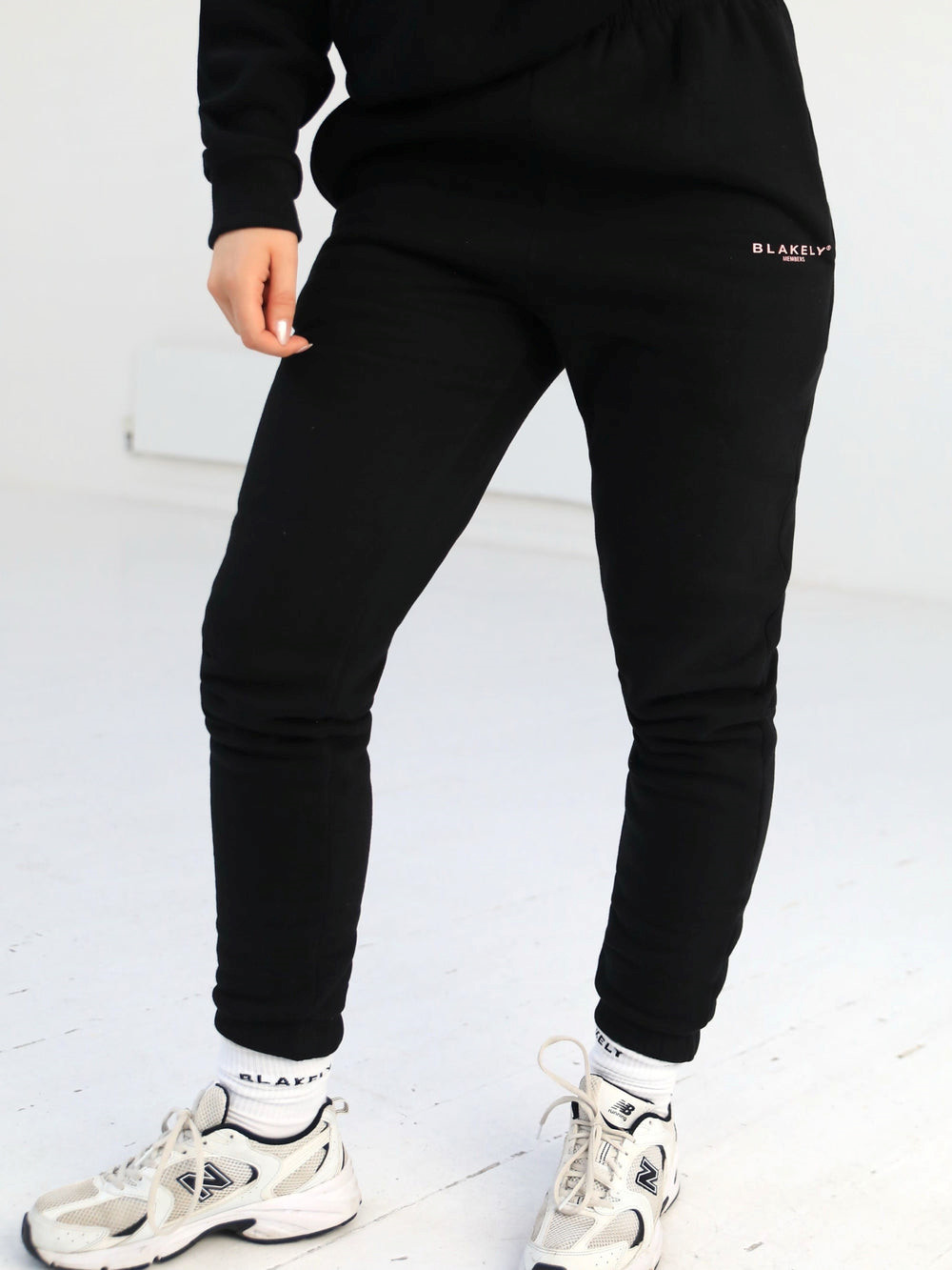 Blakely Women's Members Sweatpants Czarne Różowe | 685173-FGR